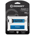 "STICK USB-Stick 64GB Kingston IronKey Keypad 200 retail"