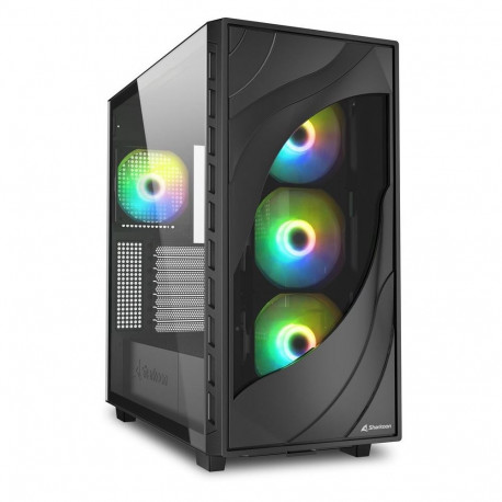 "Sharkoon Rebel C80G RGB ATX 1xGlas Black"