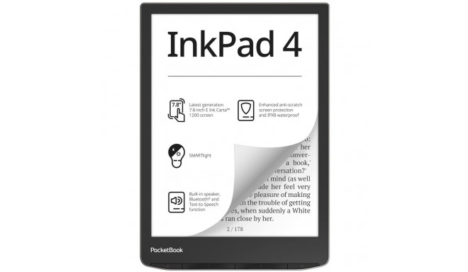 "PocketBook InkPad 4 Stardust Silver DACH-Version"