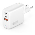 "4smarts Ladegert GaN Flex 65W 2 USB-C+1 USB-A. wei"