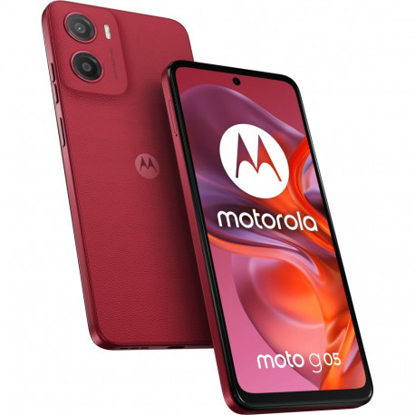 """Motorola XT2523-3 Moto G05 4G Dual Sim 4GB RAM 128GB - Plum Red"""