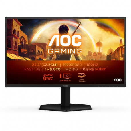 "AOC 25G42E 62.2.cm (24.5“) FHD IPS Gaming Monitor 16:9 HDMI/DP 180Hz 1ms G-Sync"