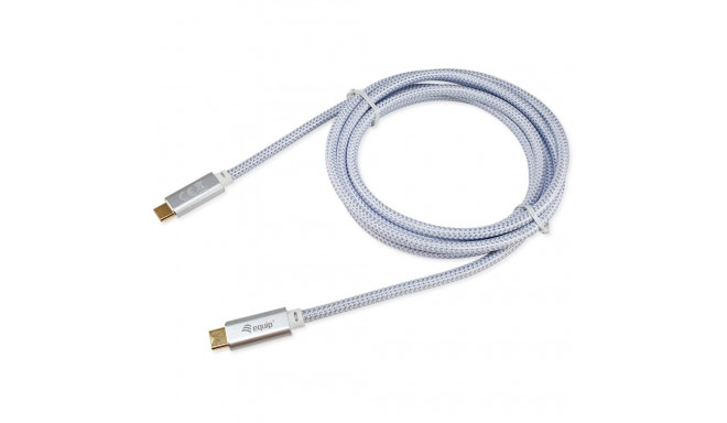 "Equip Kabel USB-C 3.2 -> C St/St 3.00m 5A 4K/60Hz ws"