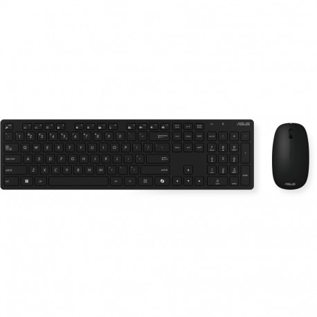Asus klaviatuur-hiirekomplekt W5000 juhtmevaba saksa klaviatuuripaigutus, must