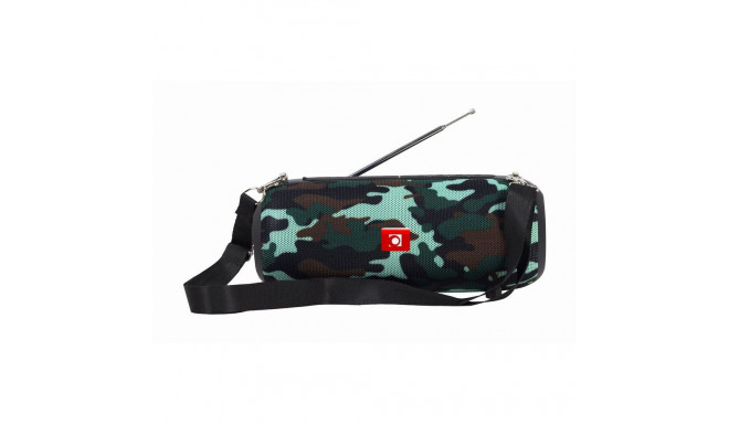 "gembird Tragbare Bluetooth-Lautsprecher mit Antenne camo"