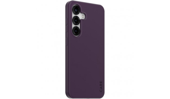 "CARE Fashionable Case Plum Purple w. QI Compatible Galaxy S25"