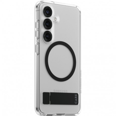 "CARE Feature Case Clear Kickstand & QI Compatible Galaxy S25"