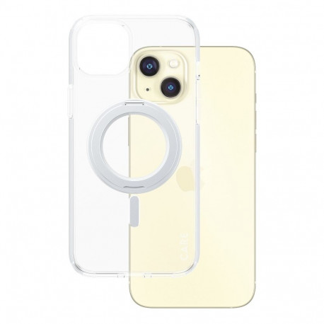 "CARE Case Silver Kickstand & MagSafe iPhone 15 Plus"