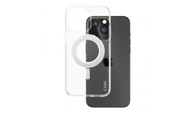 "CARE Case Silver Kickstand MagSafe iPhone 15 Pro Max"