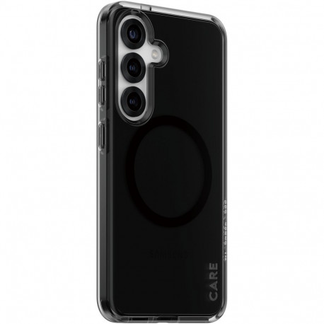 "CARE Flagship Case Smokey w. Black QI Compatible Galaxy S25"