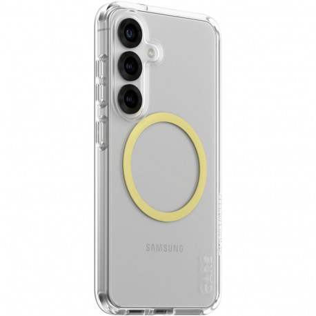 "CARE Flagship Case Clear w. Chardonnay QI Galaxy S25"