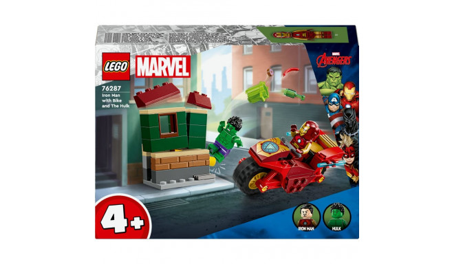"LEGO 76287 Marvel Super Heroes Iron Man mit Bike und der Hulk"