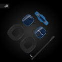 "Logitech Astro A40 TR For PS4 headset full size wired 3.5 mm jack black blue"