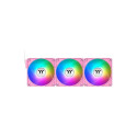 "140mm Thermaltake CT140 EX ARGB Sync PC Cooling Fan Pink 3 Pack"