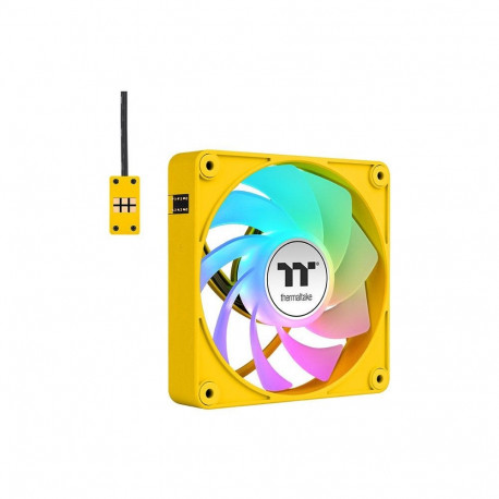 "140mm Thermaltake CT140 EX Reverse ARGB Sync PC Cooling Fan Bumblebee 3 Pack"