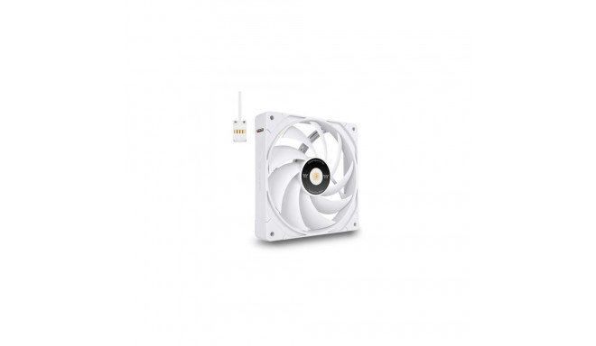 "140mm Thermaltake TOUGHFAN EX14 Pro PC Cooling Fan White - Swappable Edition 3 Pack"