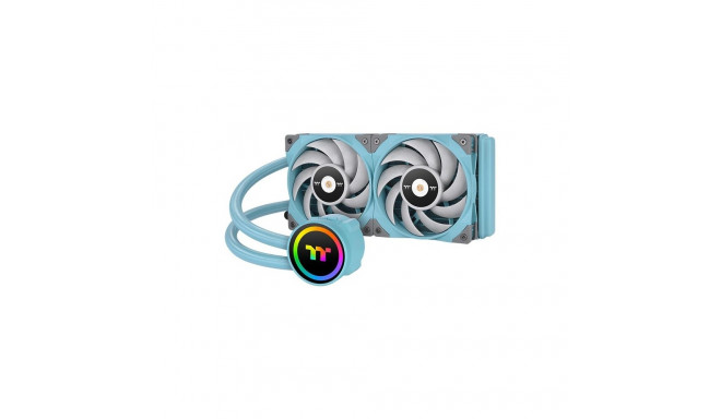 "K Thermaltake TOUGHLIQUID 240 ARGB Sync All-In-One Liquid Cooler Turquoise 240mm"