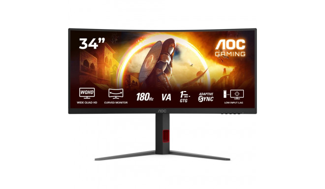 "AOC 86.4cm (34"") CU34G4 21:09 HDMI+DP black/red"