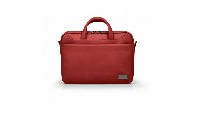 "Port Notebooktasche aus Simili-Leder 14/15.6"" Rot"