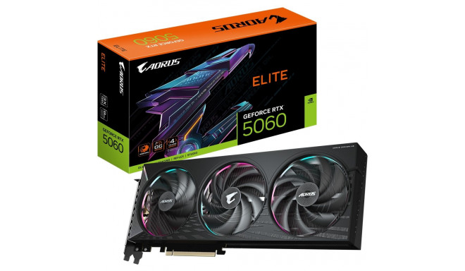 "RTX 5060 8GB GIGABYTE AROUS ELITE GDDR7 3 Fan"
