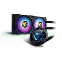 "K Cooler GIGABYTE AORUS WATERFORCE X 240 All-in-one Liquid Cooler with Circular LCD Display Black"