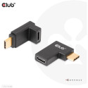 "Club3D Adapter USB 3.2 Typ C  USB 3.2 Typ C gewinkelt St/Bu"