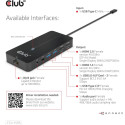 "Club3D USB-C 7in1-HUB >2xHDMI/2xUSB/USB-C/LAN 4K60Hz PD100W"