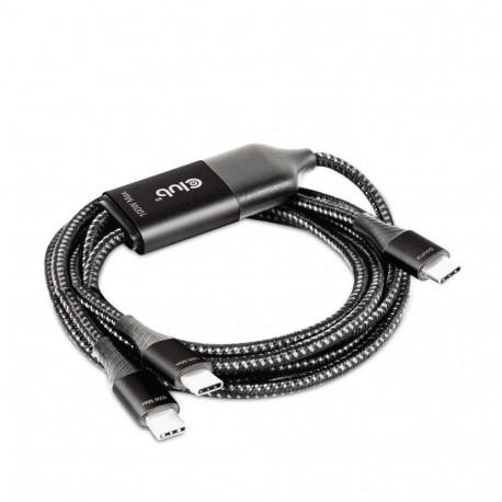 "Club3D Ladekabel USB Typ C > 2x Typ C 1.83m 100W St/St"