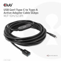 "Club3D Kabel USB 3.2 Typ C  USB Typ A 5Gbps St/Bu 10m"