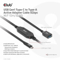 "Club3D Kabel USB 3.2 Typ C  USB Typ A 5Gbps St/Bu 10m"