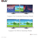 "Club3D MST-Hub USB 3.2 Typ C > 2x HDMI 4K60Hz +100W PD St/Bu retail"