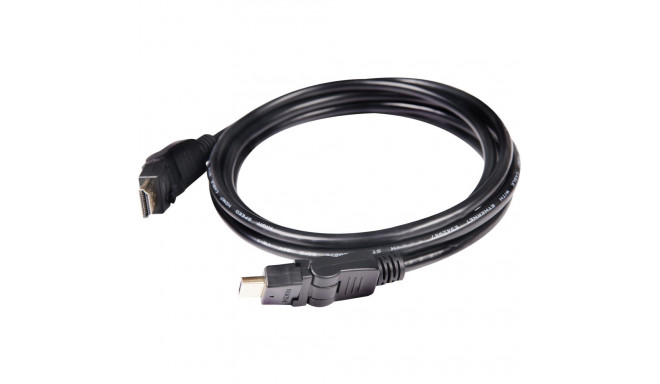 "Club3D HDMI-Kabel A -> A 2.0 360° Drehbar 4K60Hz UHD 2 Meter retail"