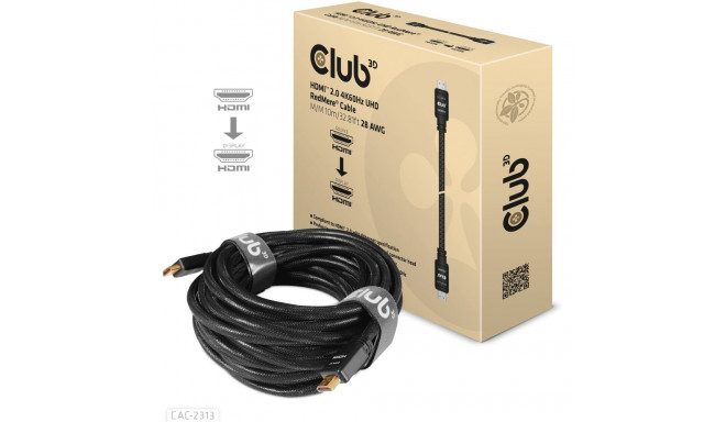 "Club3D HDMI-Kabel A -> A 2.0 RedMere 4K60Hz UHD 10 Meter retail"