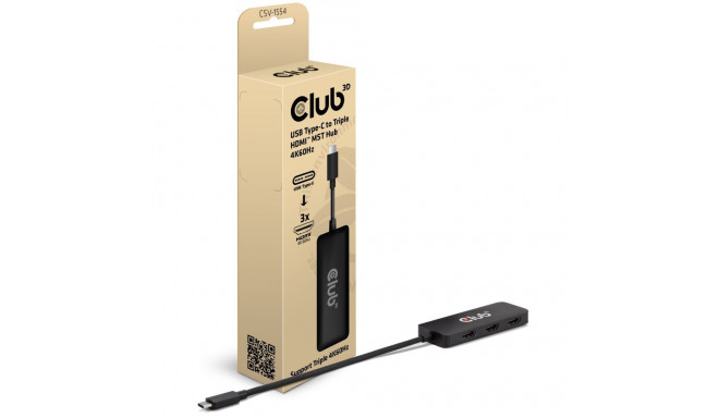 "Club3D MST-Hub USB 3.2 Typ C > 3x HDMI 4K60Hz St/Bu retail"