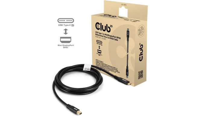 "Club3D Kabel USB Typ C  MiniDP 2.1 2m 8K30Hz St/St"