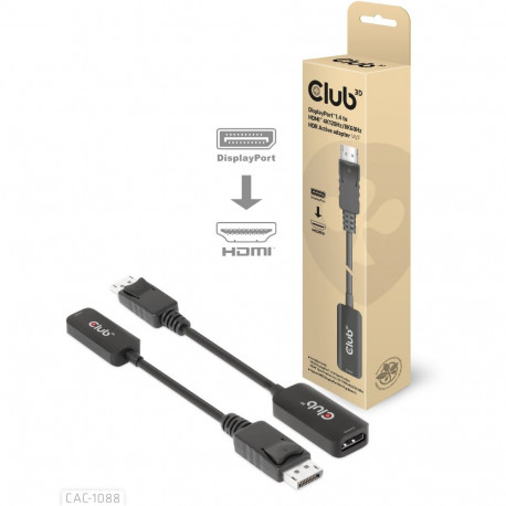 "Club3D Adapter DisplayPort 1.4 > HDMI HDR 8K60Hz aktiv retail"