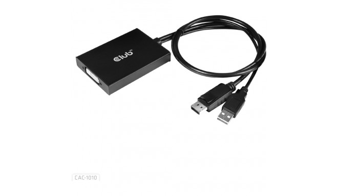 "Club3D Adapter DisplayPort > DVI-D (Active Dual) St/Bu retail"