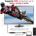 "Club3D Kabel DP 1.4  MiniDP 1.4 1m 8K60Hz St/Bu retail"