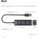 "Club3D Adapter USB 3.2 Typ A > 3x USB 3.2 Typ A/LAN"
