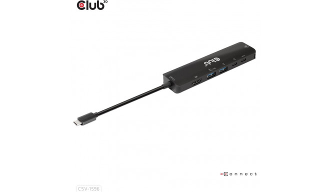 "Club3D USB-C 6in1-HUB >HDMI/2xUSB/2xUSB-C/LAN 4K120Hz PD100W"