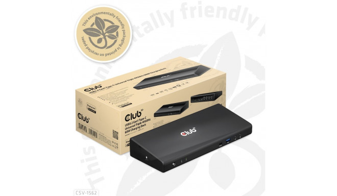 "Club3D 4K ChargingDock USB-C ->6xUSB3/2xDP/HDMI/LAN/Audio"