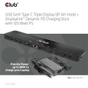 "Club3D 4K ChargingDock USB-C ->6xUSB3/DP/2xHDMI/LAN 120W"