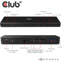 "Club3D 4K ChargingDock USB-C ->6xUSB3/2xDP/HDMI/LAN/Audio"
