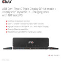 "Club3D 4K ChargingDock USB-C ->6xUSB3/DP/2xHDMI/LAN 120W"