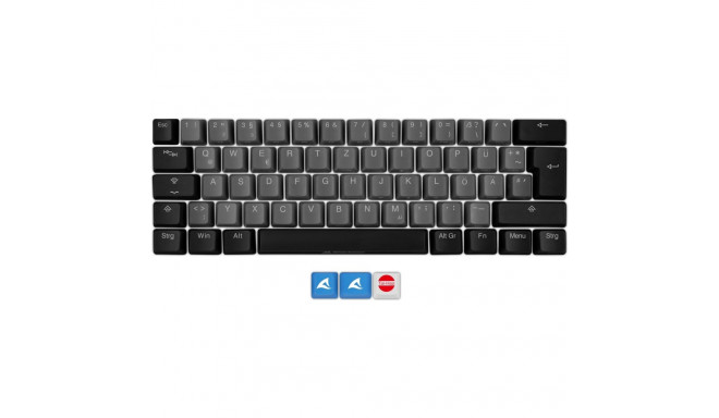 "Sharkoon SKILLER SAC20 S4 (schwarz. 61 Stck. ISO-Layout (DE). fr SKILLER SGK50 S4)"