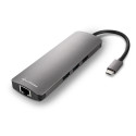 "Sharkoon USB 3.0 Type C Combo Adapter (dunkelgrau)"