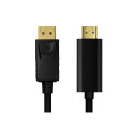 "Logilink DisplayPort-Kabel DP 1.2 zu HDMI 1.4 1m black"