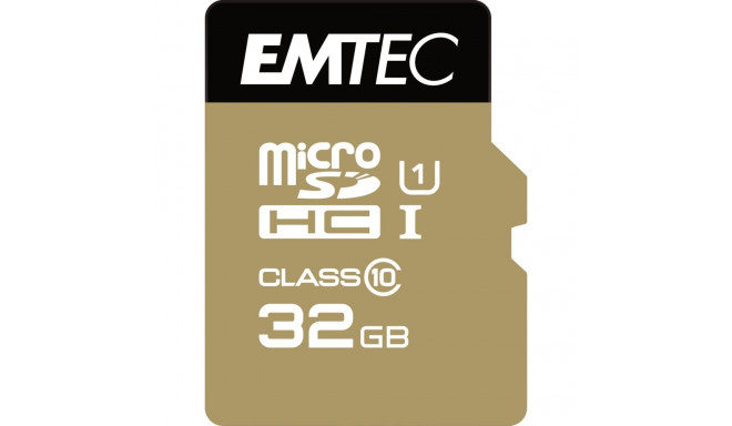 "CARD Emtec m32GB UHS-I U1 EliteGold + Adapter"