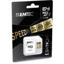"CARD Emtec m64GB UHS-I U3 V30 A1 SpeedIN Pro + Adapter"