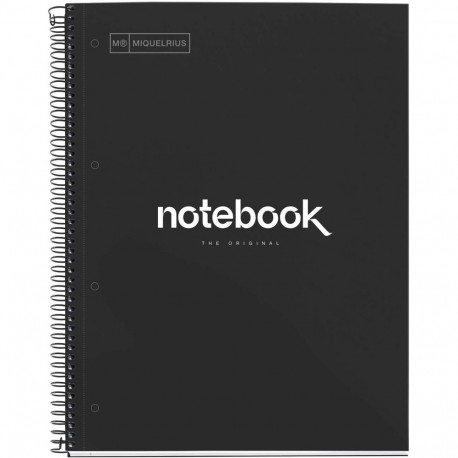 "Miquelrius Notizblock SCHWARZ A4 90 Blatt (Speditionsversand)"